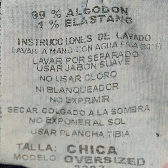 Denim Jean Jacket Mexico Lindo Y Querido Hand Painted Distressed Studs $229 - Picture 9 of 12